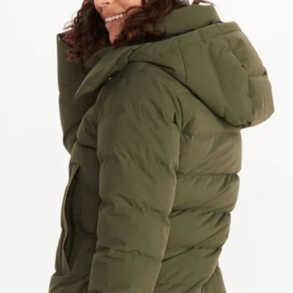 MARMOT COAT Prospect Hooded Down D Nori XL - Picture 4 of 16